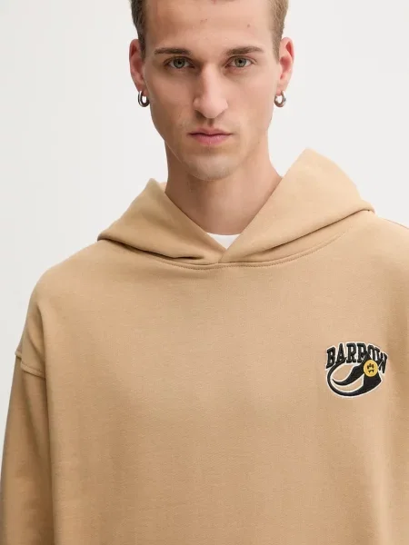 Кофта Barrow з капюшоном візерунок бежевий