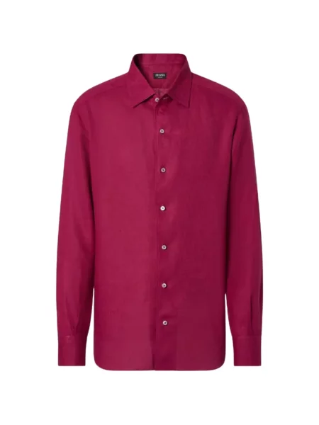 Cămașă Zegna de in roz