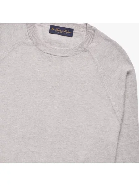 Sweter Brooks Brothers z kaszmiru szary