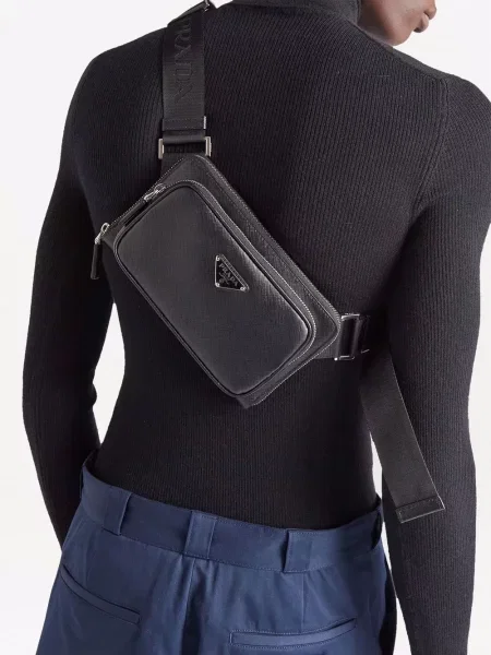 Geantă crossbody Prada negru