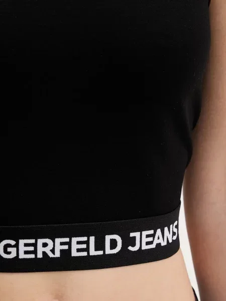 Топ Karl Lagerfeld Jeans черный