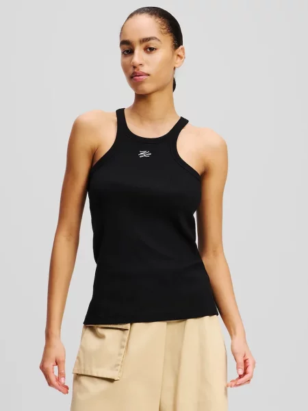 Top Karl Lagerfeld črna