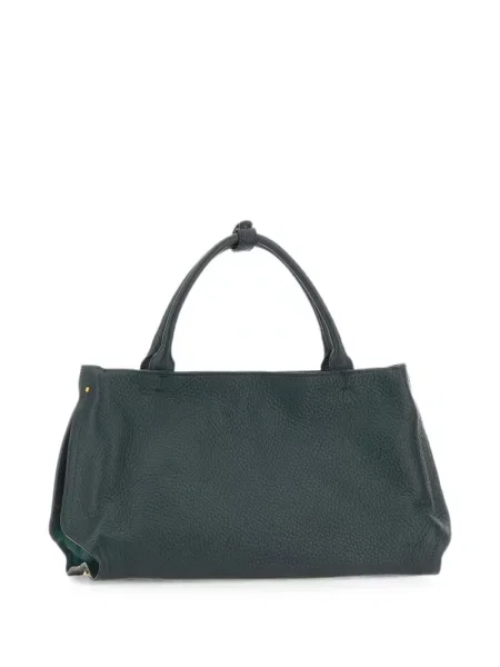 Bőr shopper táska Gianni Chiarini zöld