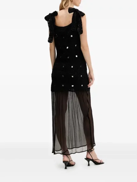 Rochie maxi Never Fully Dressed de costum negru