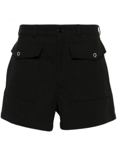 Pantaloni scurți Acne Studios din țesătură twill negru