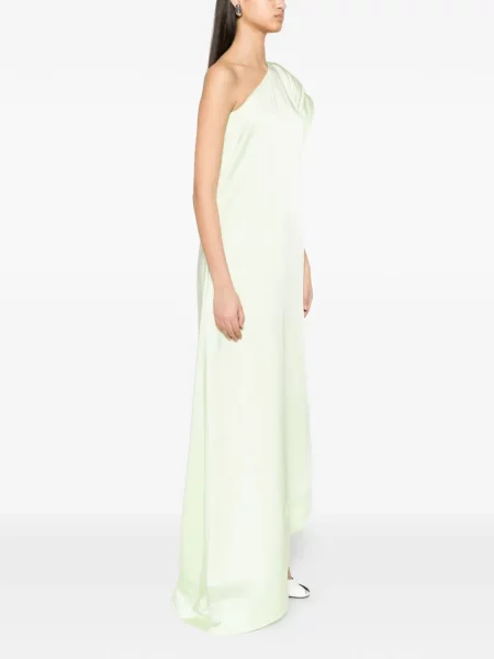 Rochie maxi Stella Mccartney cu un umăr gol verde
