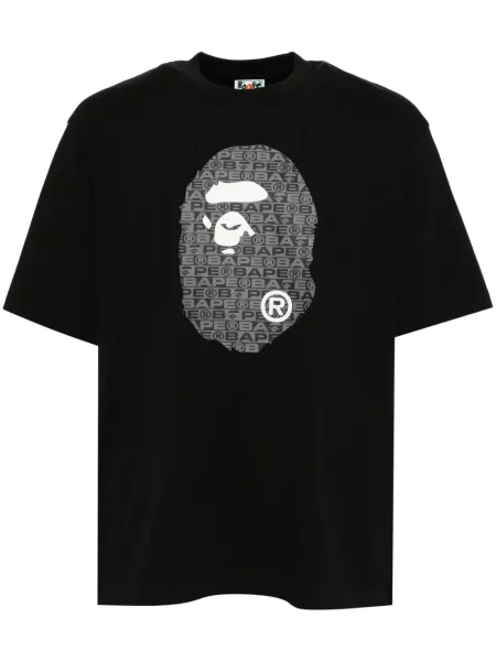 Tricou A Bathing Ape® cu imagine negru