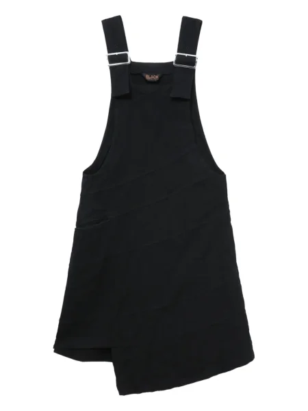 Rochie midi Black Comme Des Garçons cu cataramă până la genunchi de costum negru