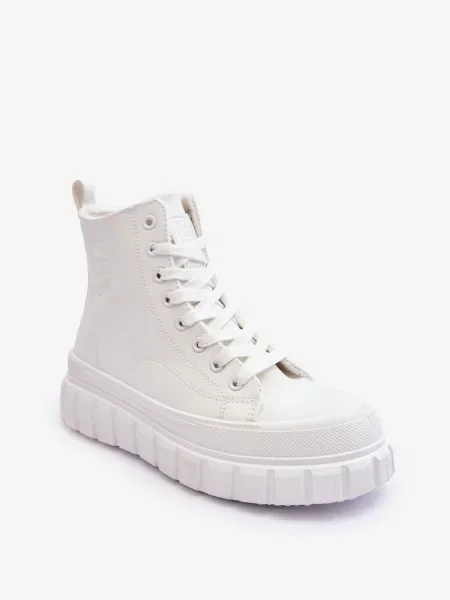 Маратонки Big Star Shoes с връзки бяло