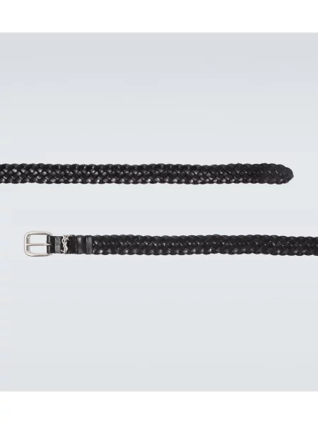 Curea Saint Laurent din piele negru