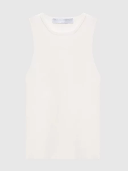 Топ в рубчик Ermanno Scervino білий