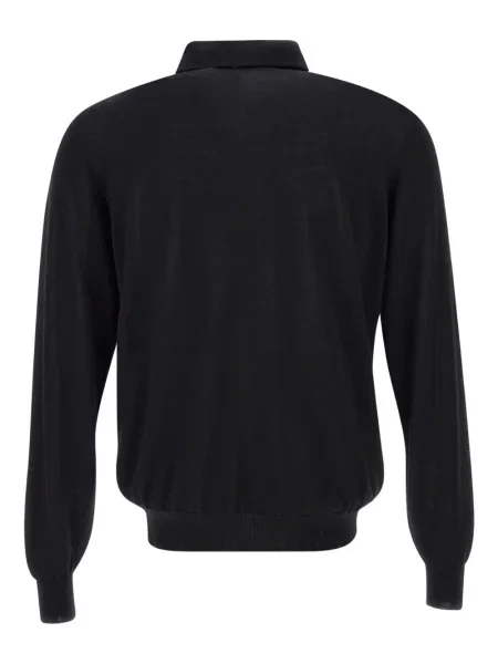 Μακρύς polo Filippo De Laurentiis μαύρο