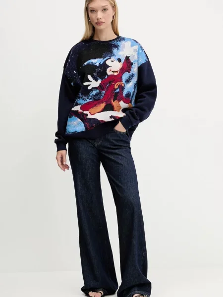 Кофта Desigual FANTASY MICKEY візерунок синій