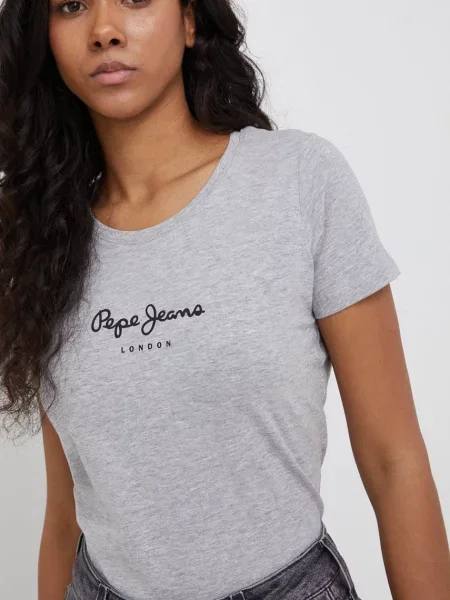Футболка Pepe Jeans New Virginia Ss N женская серый
