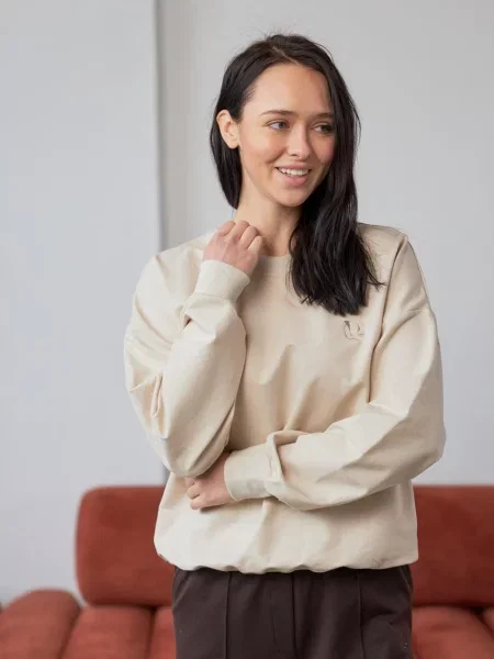 Світшот Umon бавовна/еластан бежевий