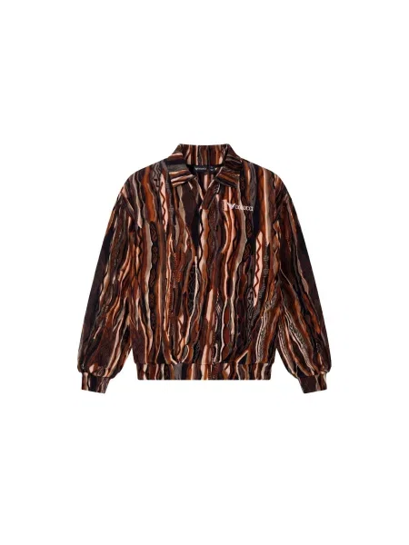 Colucci Tricou maro caramel / ciocolatiu negru
