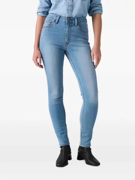 Skinny jeansy skinny Levi's 721 niebieskie