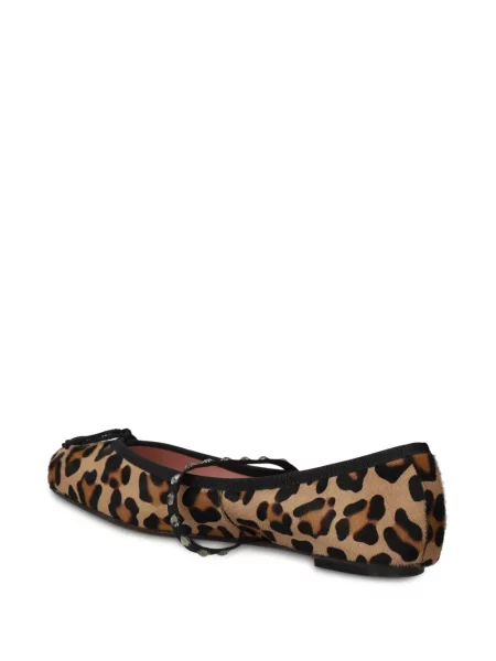Raštuotos balerinos Pretty Ballerinas leopardinės ruda