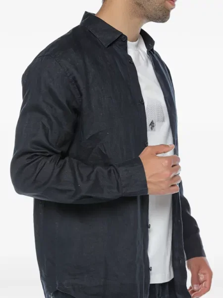 Lung cămașă Armani Exchange albastru