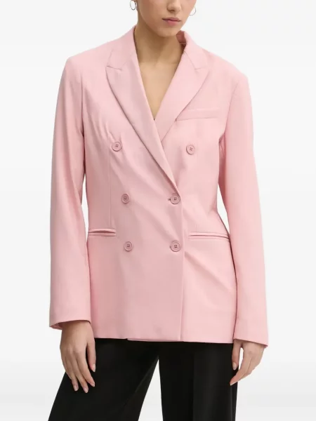 Sacou Fiorucci cu broderie de lână roz