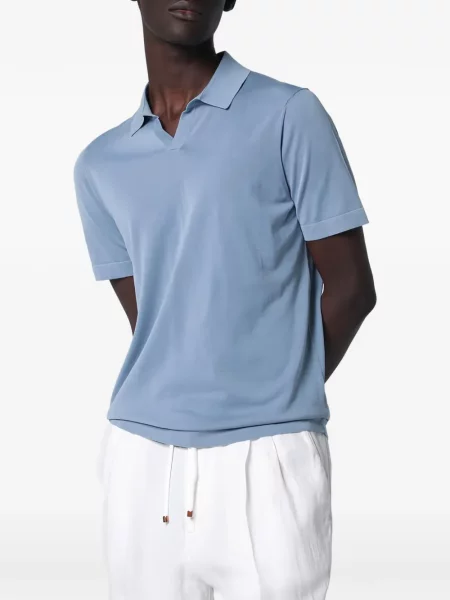 S ovratnikom polo majica Drumohr plava