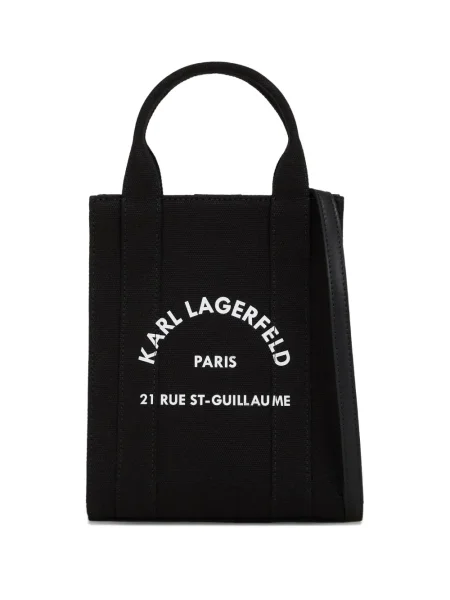 Geantă shopper Karl Lagerfeld cu imagine negru