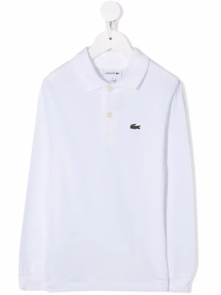 Koszulka polo dziecięca Lacoste biała