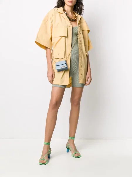 Rochie tip cămașă Jacquemus galben