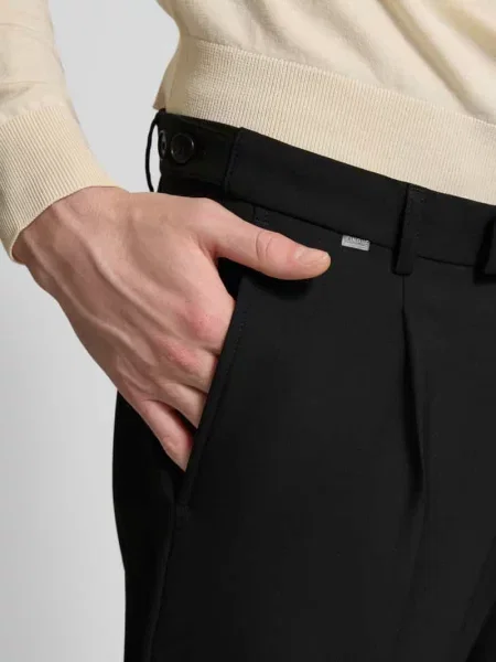 P&C* Special Exclusiv bei P&C* spodnie o kroju slim fit model Salto' Cinque czarne