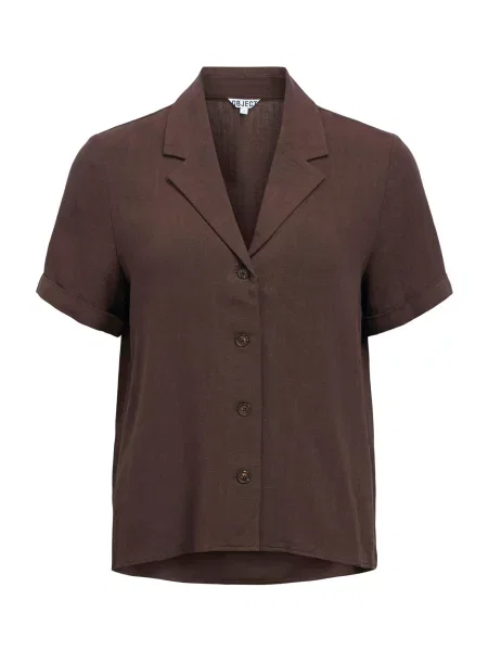 OBJECT Bluză OBJSANNE ciocolatiu