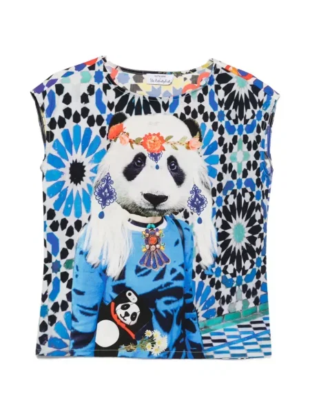 Tricou The Artistylist cu imagine albastru