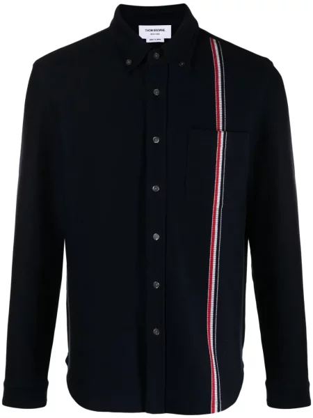 Geacă Thom Browne cu dungi albastru