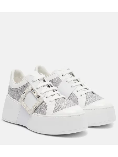 Sneakerși Roger Vivier argintiu