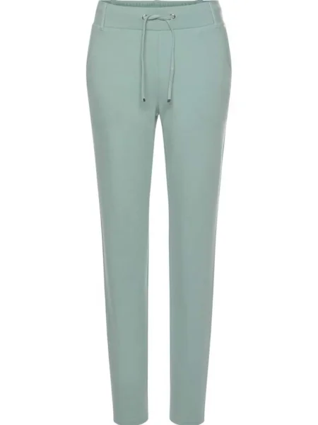 BENCH Hlače meta / off-bela bela