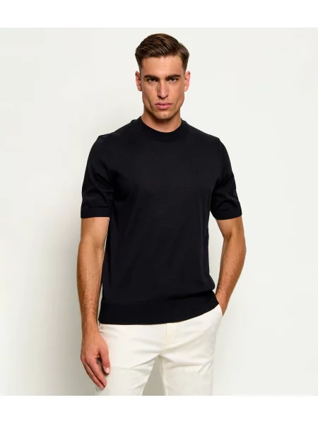 BOSS BLACK De lână pulover H-Umauro negru