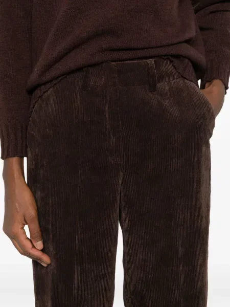 Pantaloni Cambio de catifea cord maro