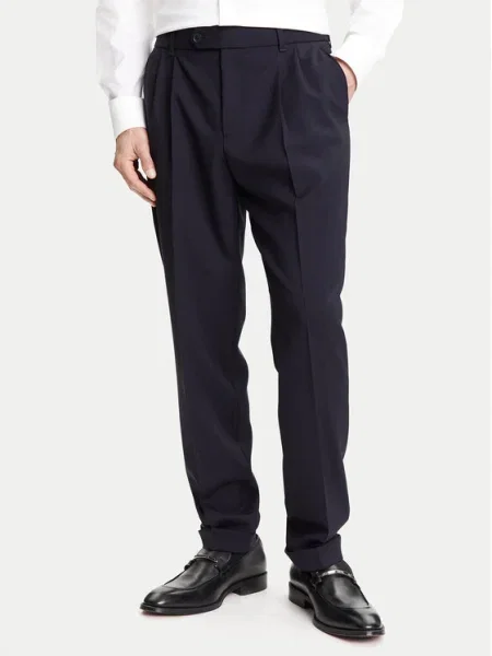 BOSS Pantaloni din C-Perin-DPL Bleumarin Tapered Fit
