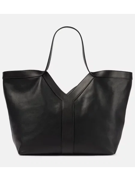 Usnjena torbica Saint Laurent črna