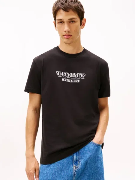 Tommy Jeans Tricou | regular fit negru