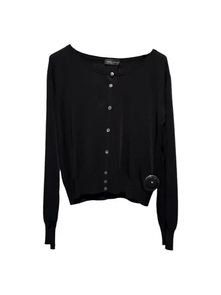 Lekki sweter Roberto Collina czarny