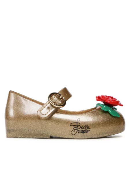 Balerinos Melissa Mini Melissa Sweet Love+Disney auksinė