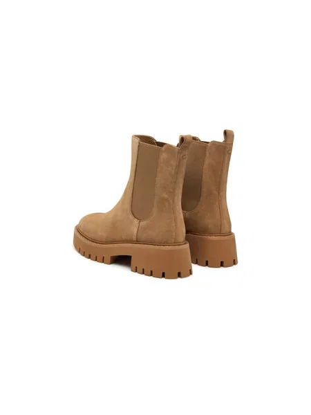 MICHAEL Michael Kors Bokacsizma Asher Flat Bootie bézs