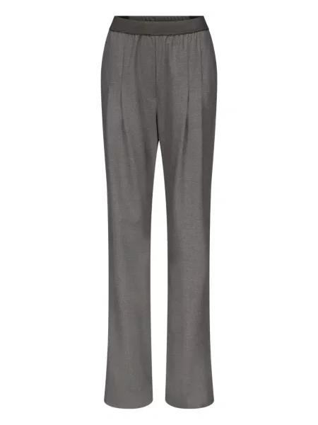 Pantaloni Loulou De Saison plisate gri