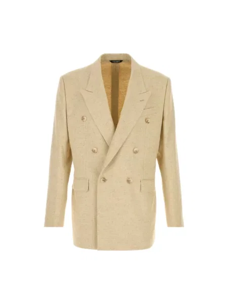 Marynarka Dolce And Gabbana tweedowa beżowa