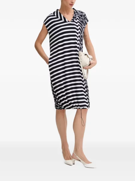 Rochie Joseph Ribkoff cu dungi cu imagine cu cordon negru