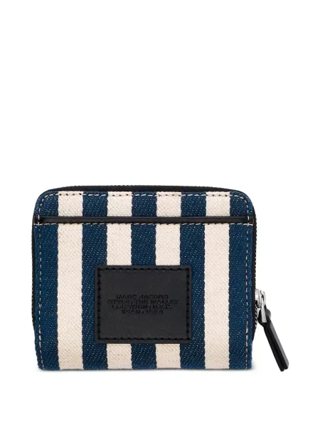 Ριγέ καμβάς μίνι πορτοφόλι Marc Jacobs μπλε