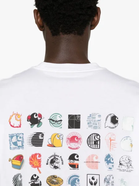 Tricou Carhartt Wip cu imagine alb
