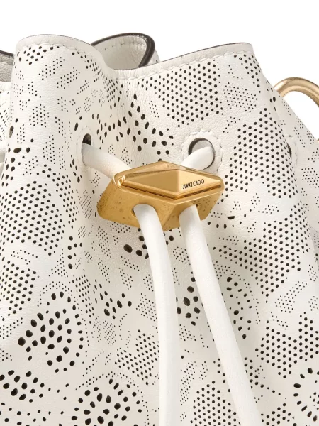 Чанта Jimmy Choo с дантела бяло
