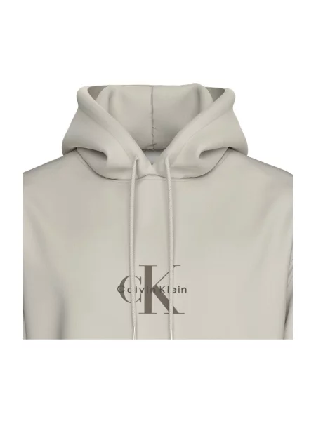 Geacă de blugi Calvin Klein din material terry alb