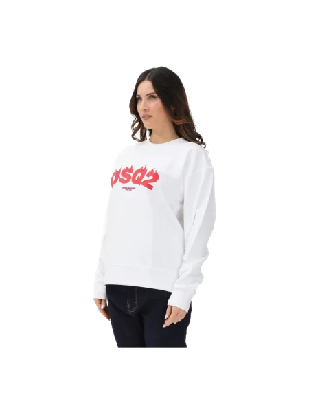 Bluza nierozpinana Dsquared2 biała